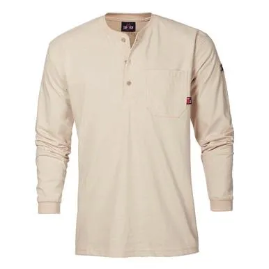 Saf-Tech 6oz FR Cotton Henley HENL27