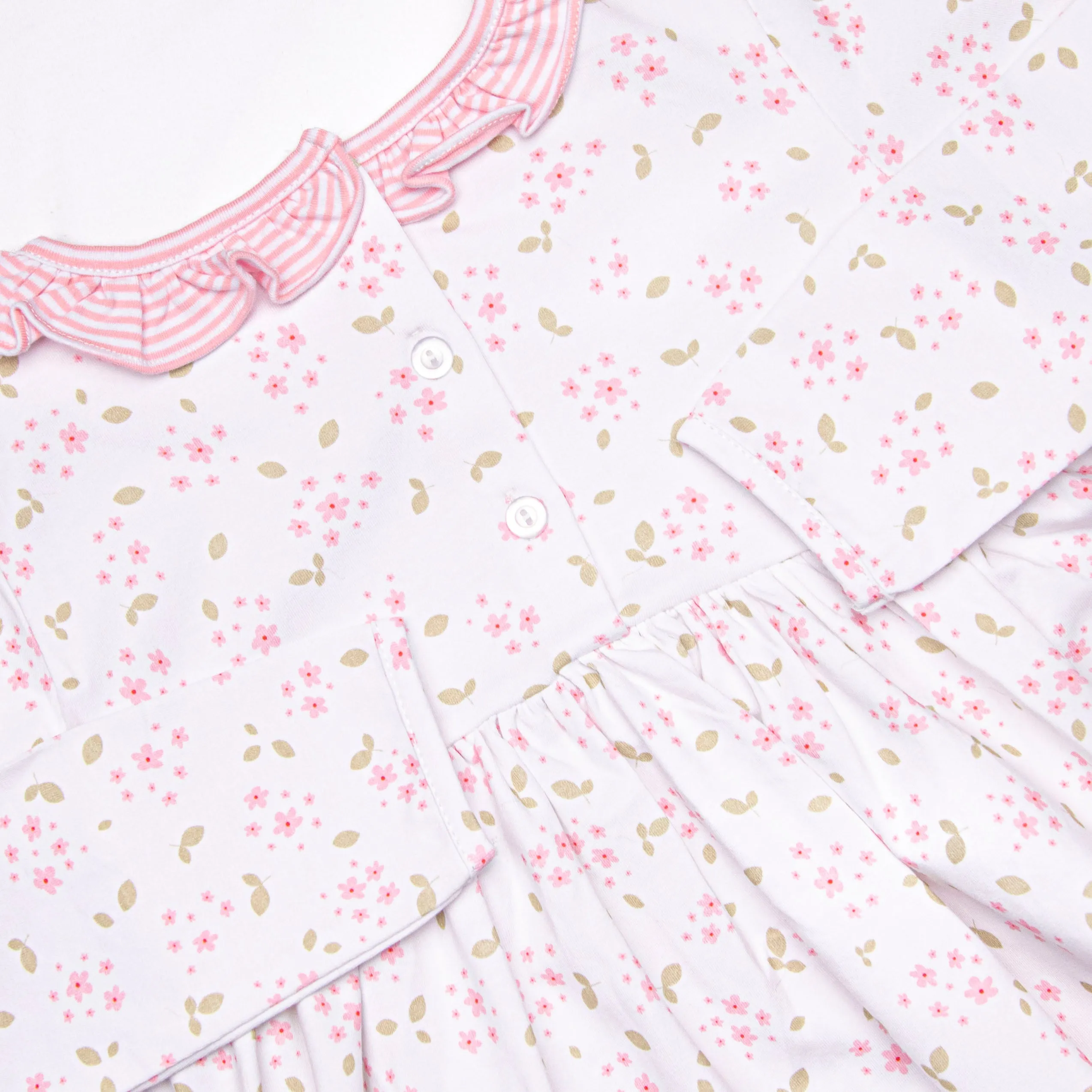 Saffron Stripes Dress, Pink