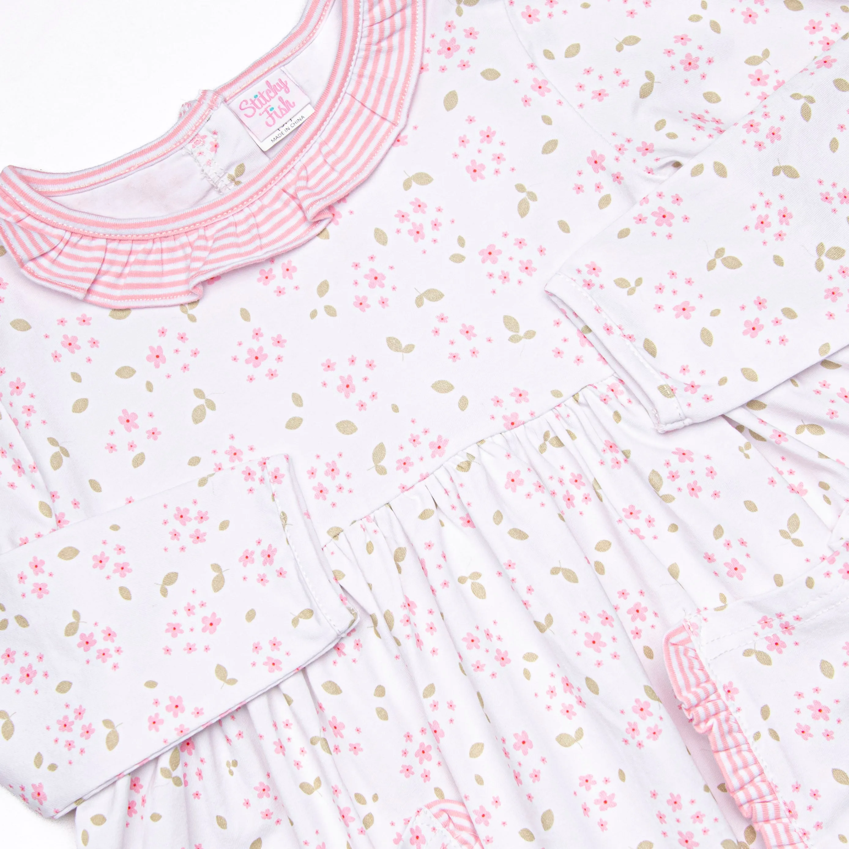 Saffron Stripes Dress, Pink