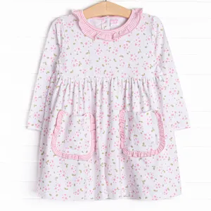 Saffron Stripes Dress, Pink
