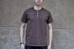Samurai 12oz "Nippon Cotton" Heavyweight Henley Tee (Dark Kuri)