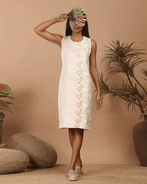 Scallop shift dress