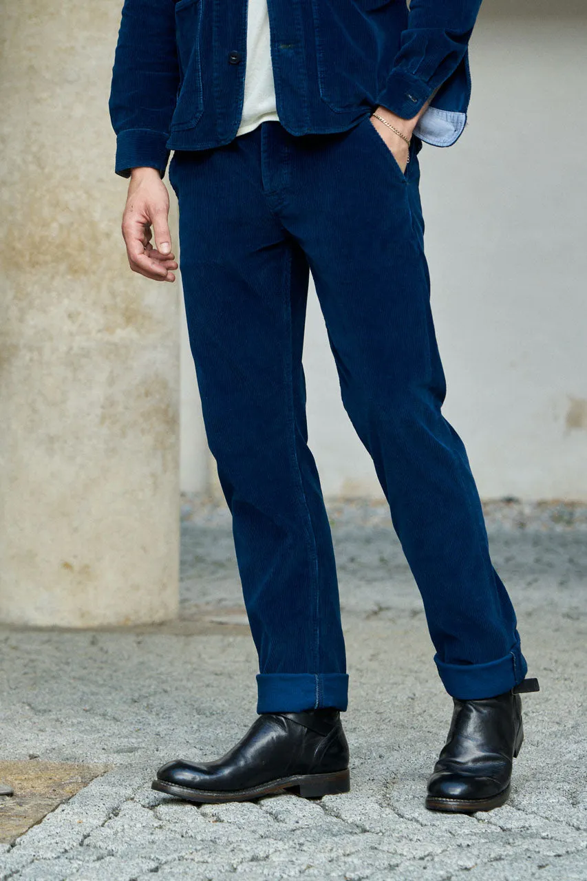 Scarti Lab Chinos 101-SH454 Indigo Corduroy One Wash