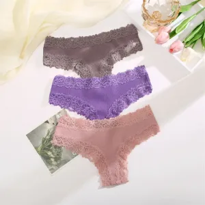 Sexy Lace Cotton Brazilian Pants