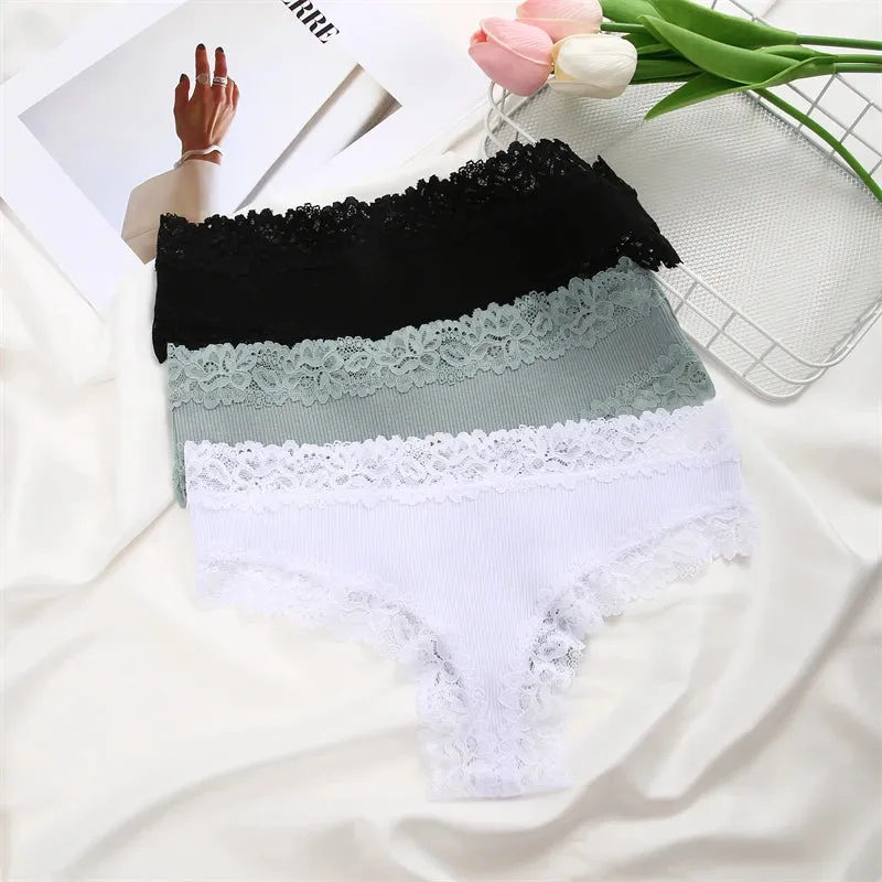 Sexy Lace Cotton Brazilian Pants