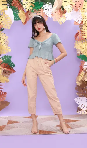 SHANNON Drawstring Pants (Khaki)