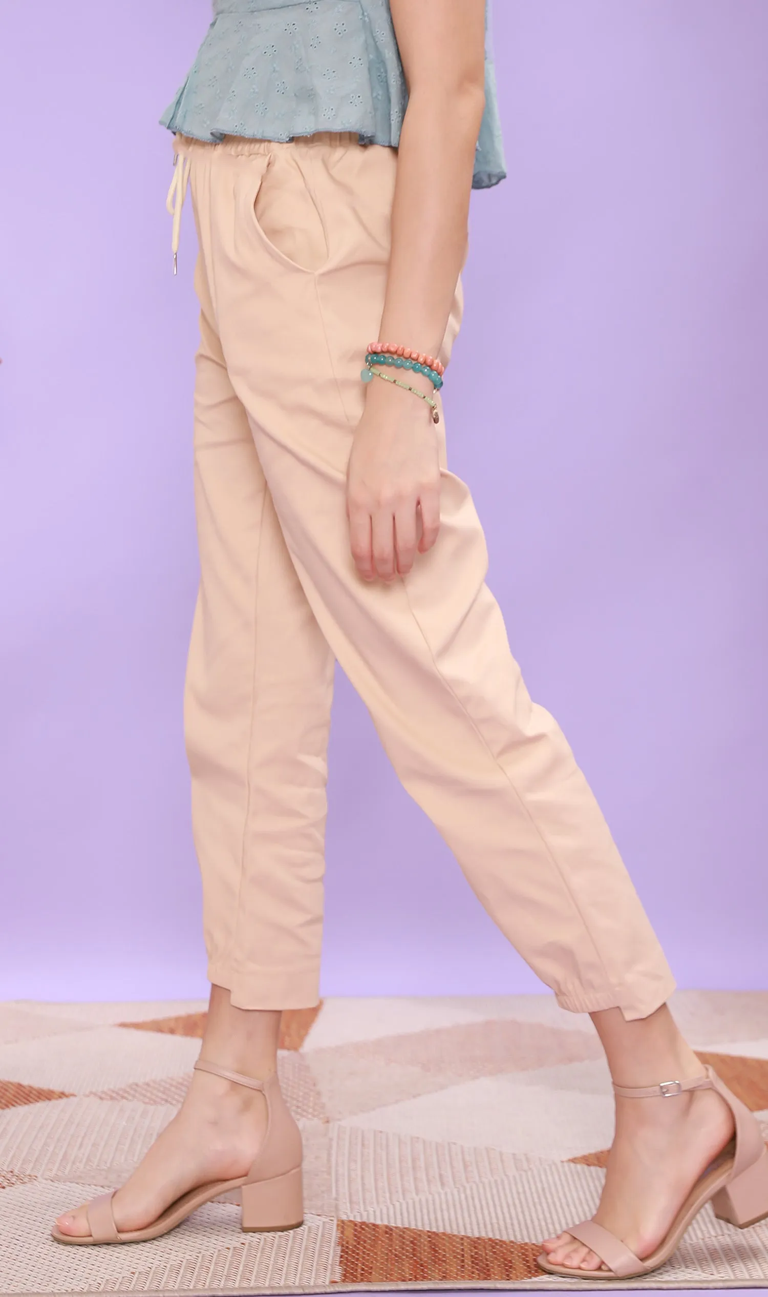 SHANNON Drawstring Pants (Khaki)