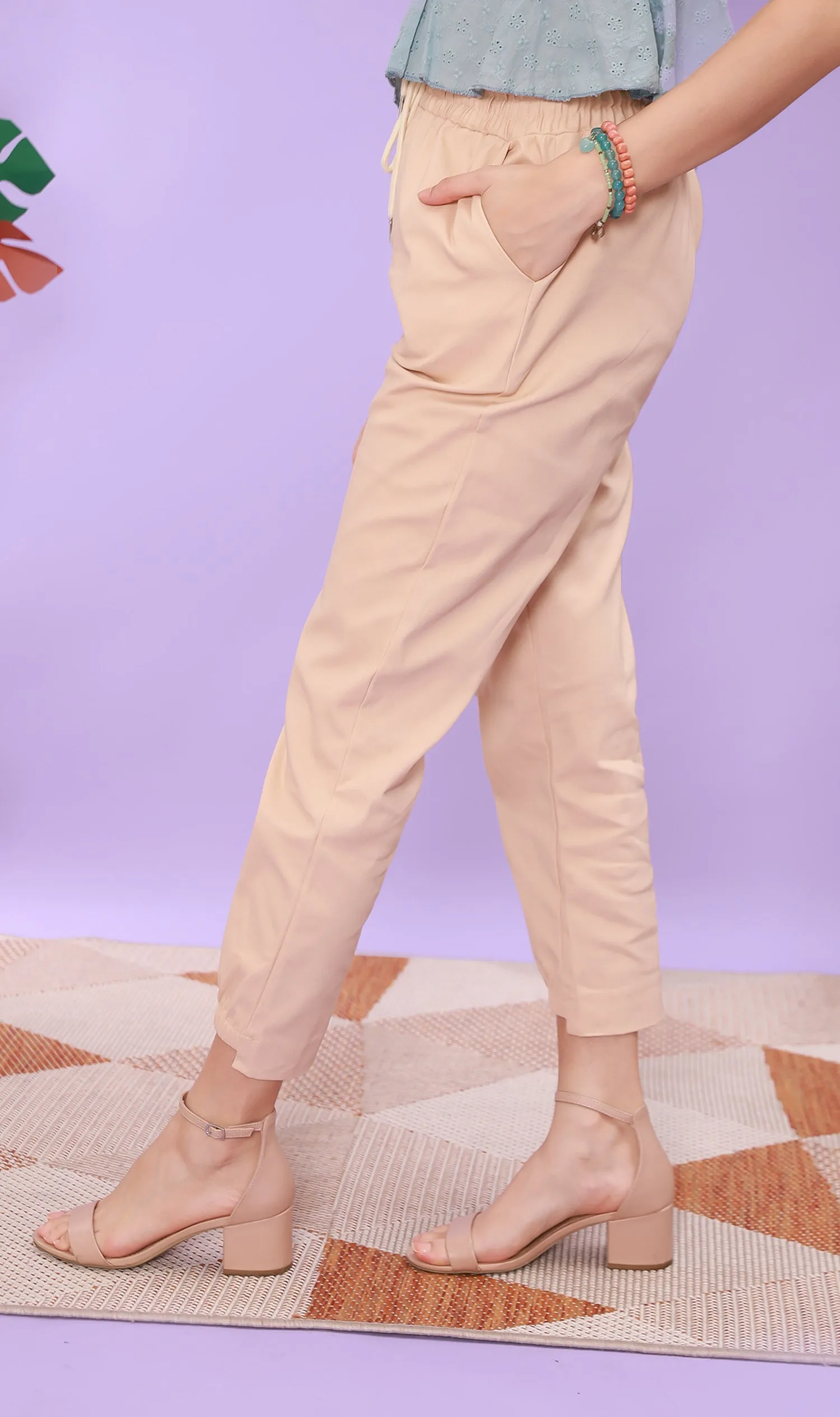 SHANNON Drawstring Pants (Khaki)