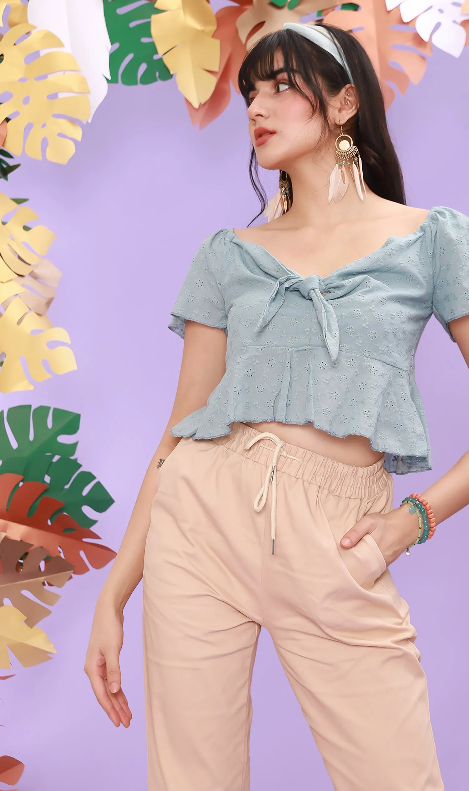 SHANNON Drawstring Pants (Khaki)