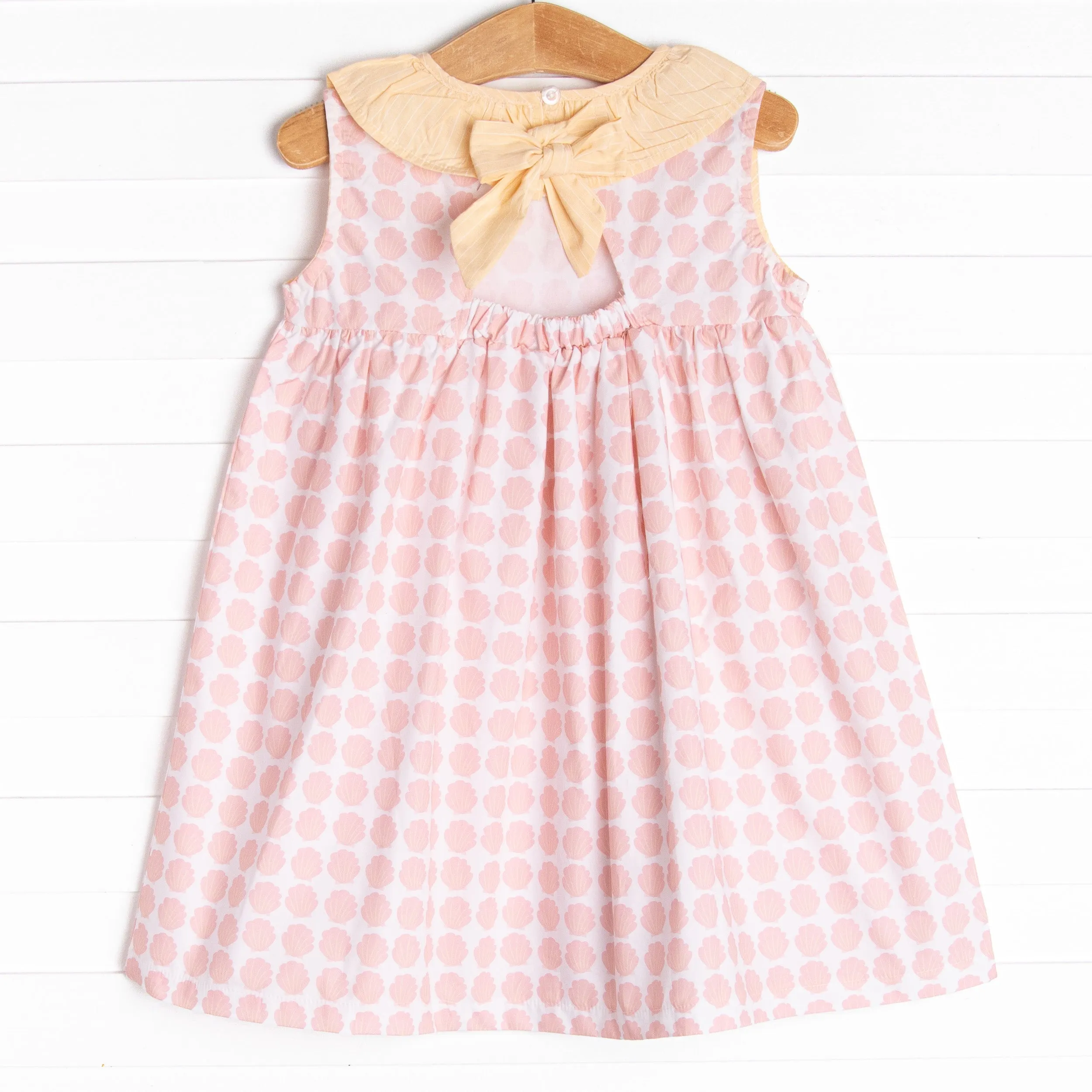 Shells By The Sea Dress, Pink