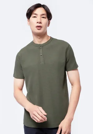 Short Sleeve Henley T-Shirt