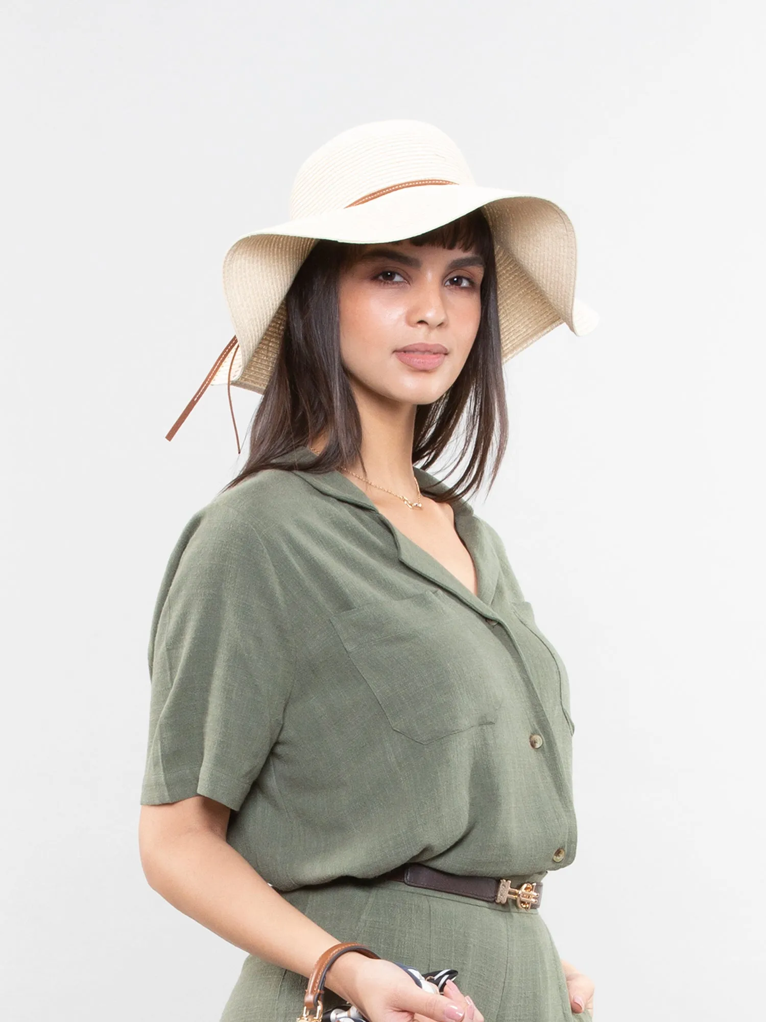 Short-sleeve linen shirt