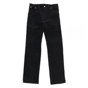 SKINS ZIPPER CORDUROY PANTS / BLACK