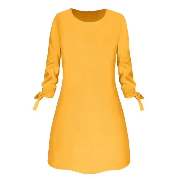Solid Color Dress