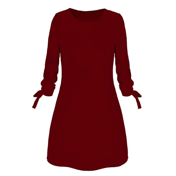 Solid Color Dress