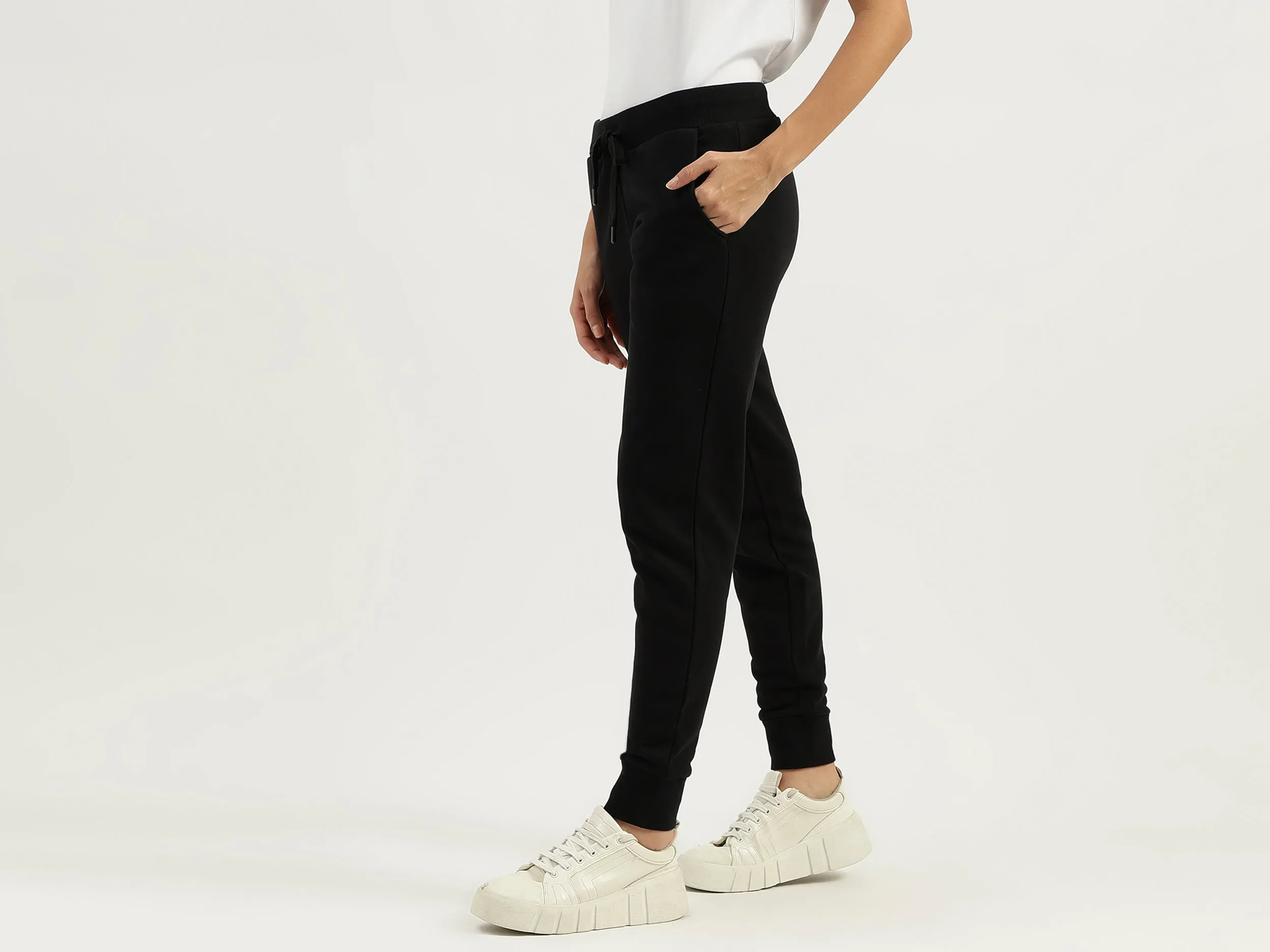Solid Narrow Fit Track Pants