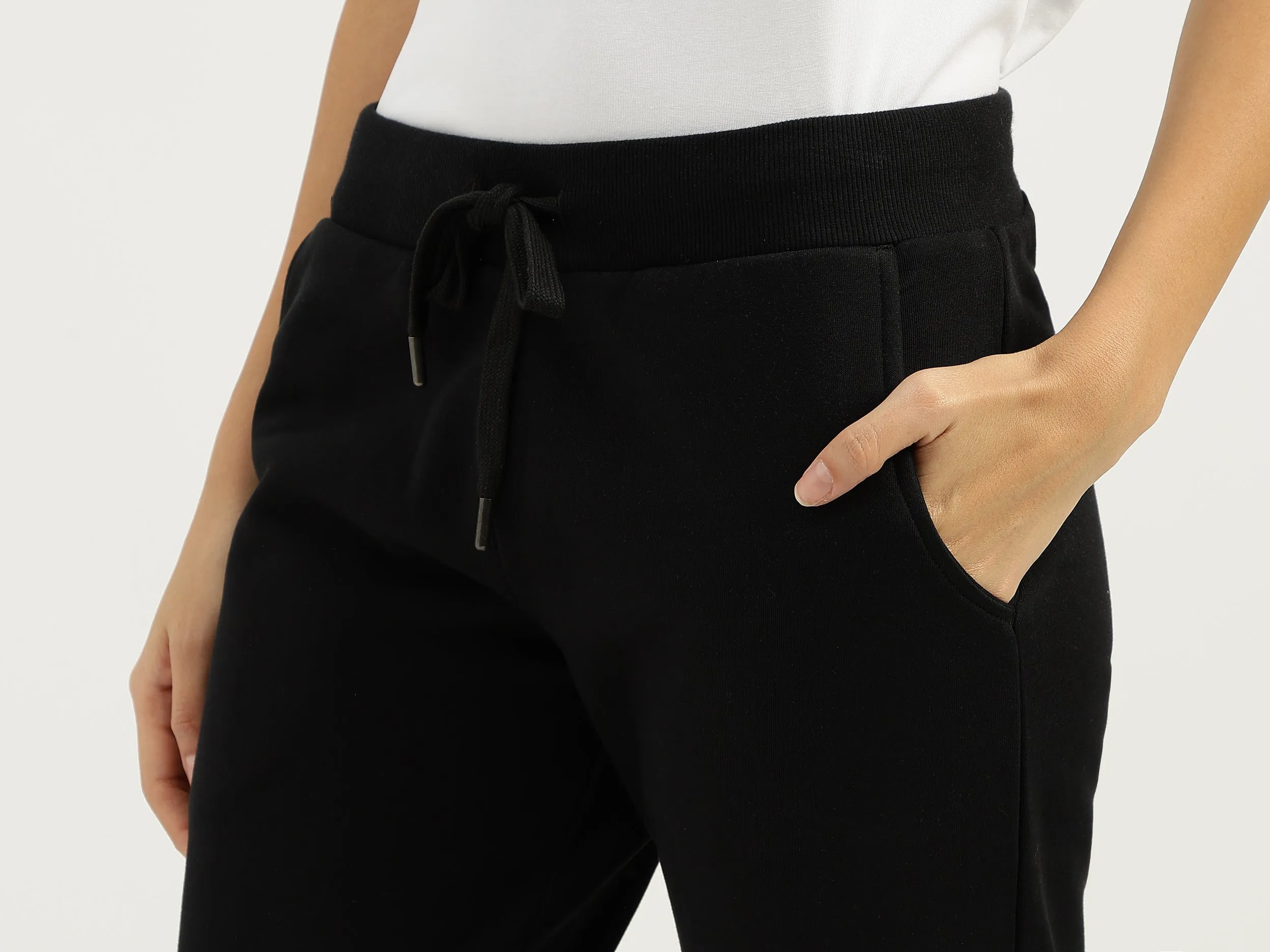 Solid Narrow Fit Track Pants