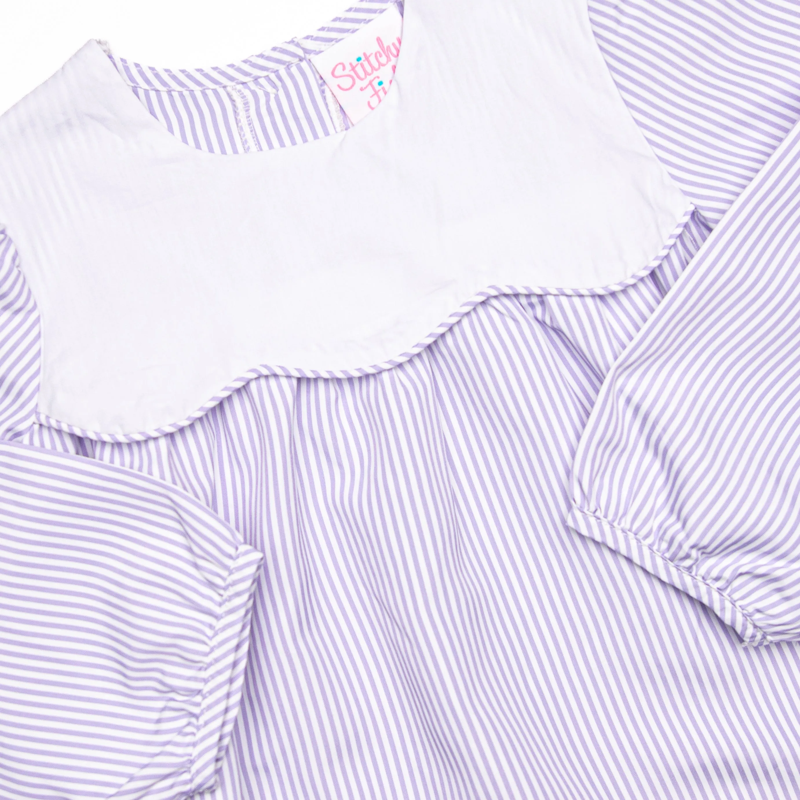 Southern Scallops Dress, Purple