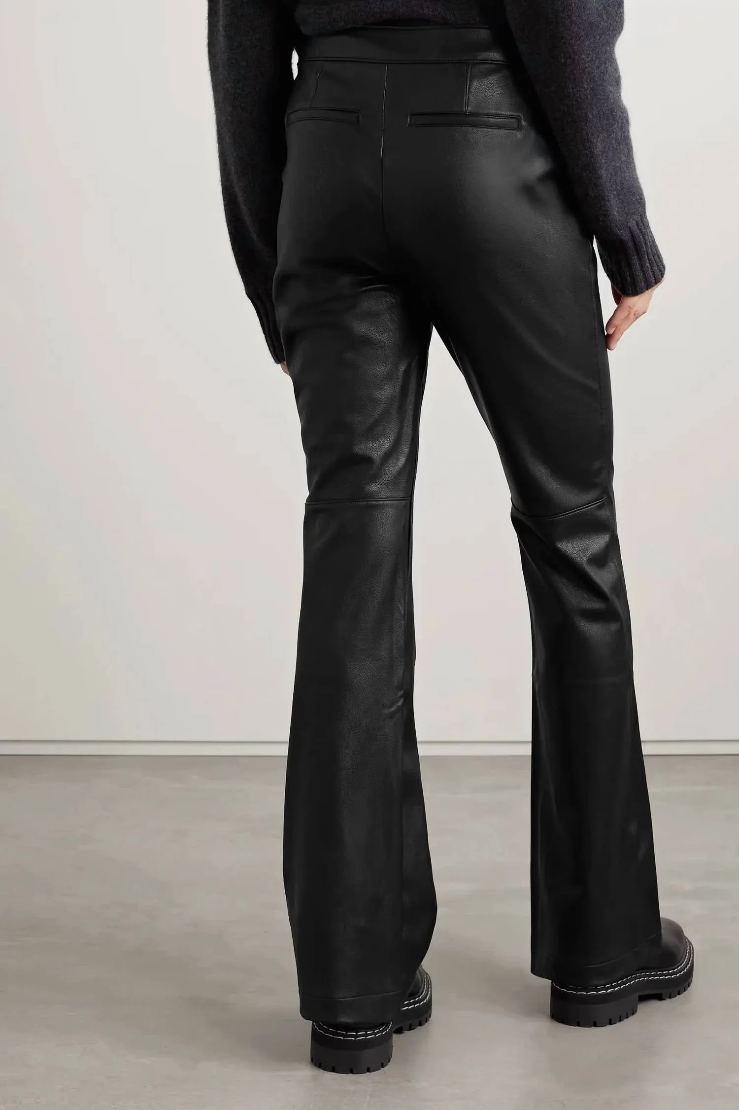 Spanx - Women's Leather Like Flared Pants