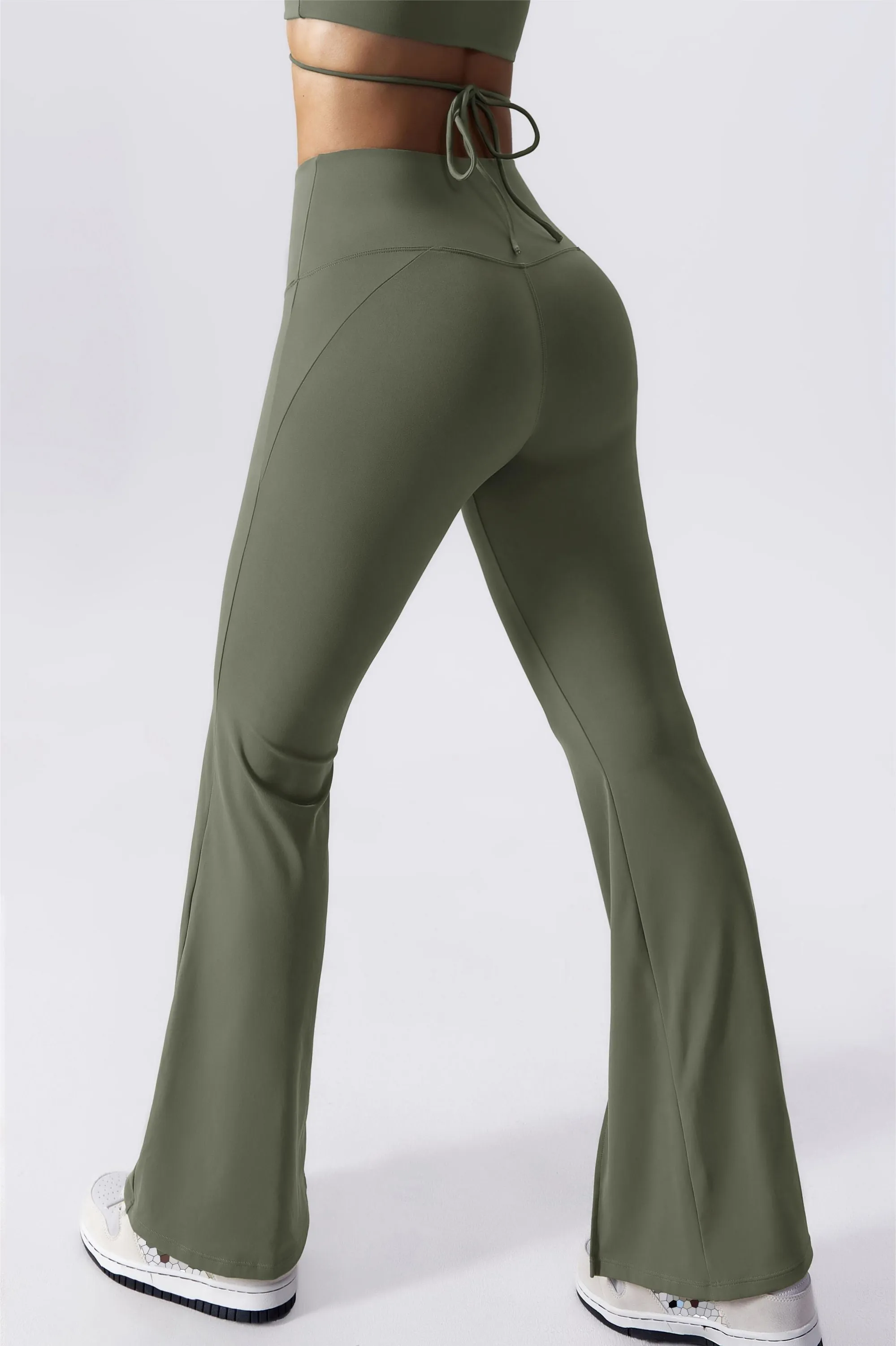 Split-Hem Flared Pants