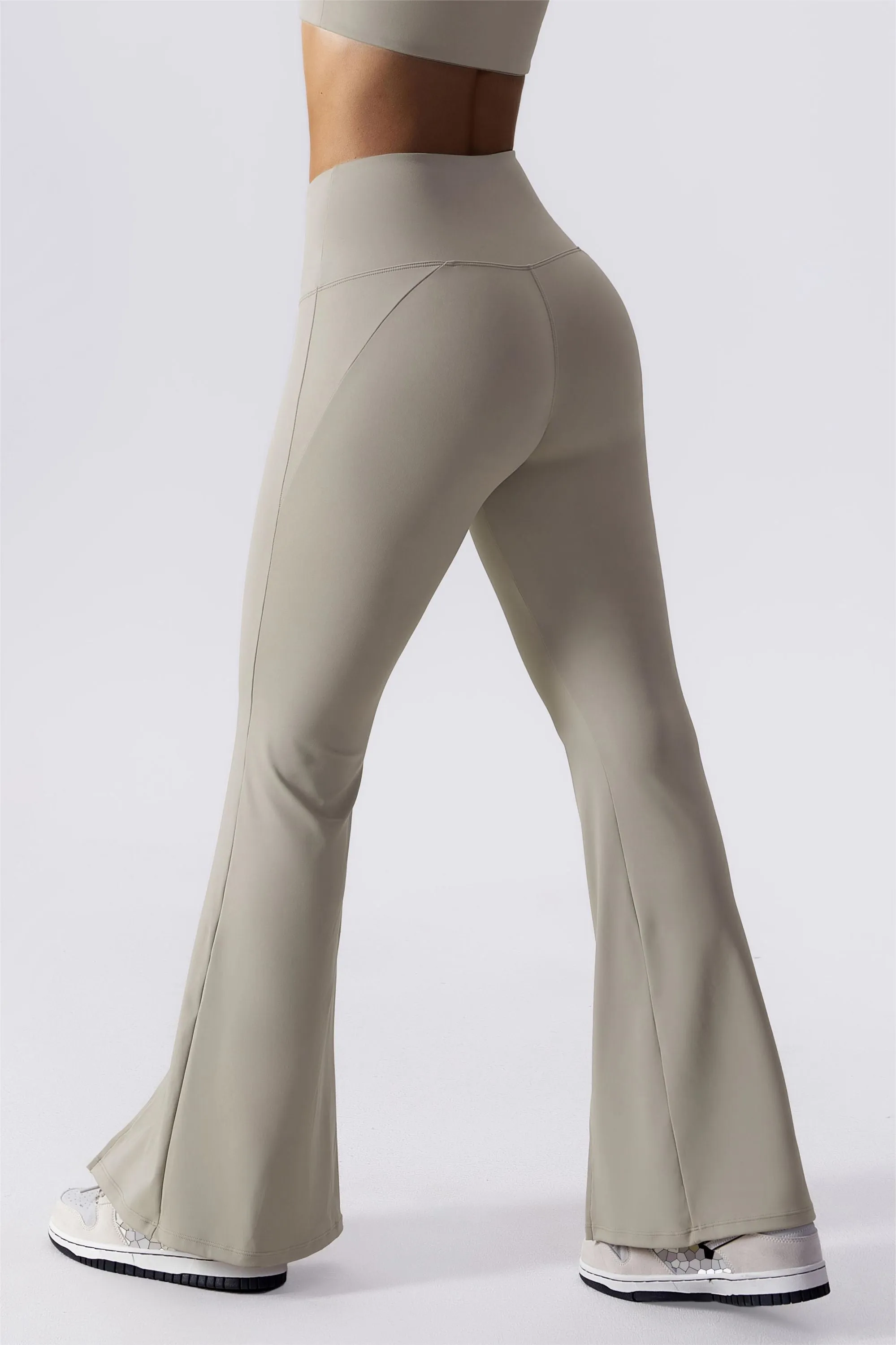 Split-Hem Flared Pants