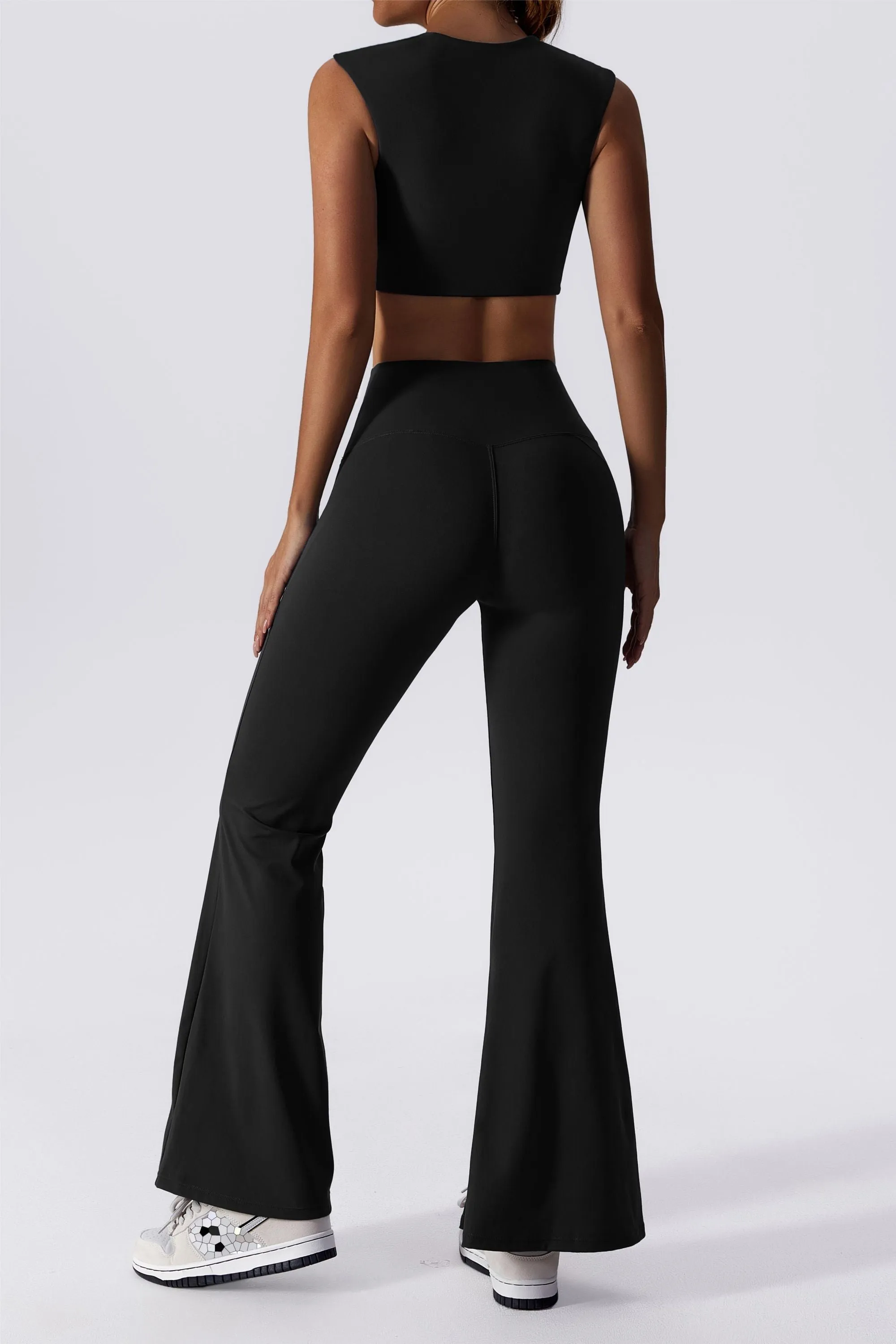 Split-Hem Flared Pants