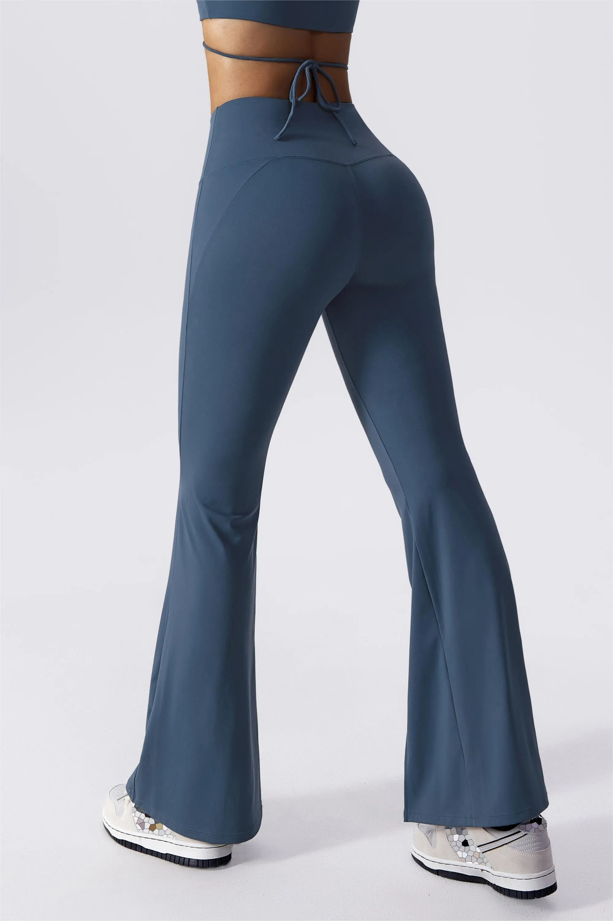 Split-Hem Flared Pants