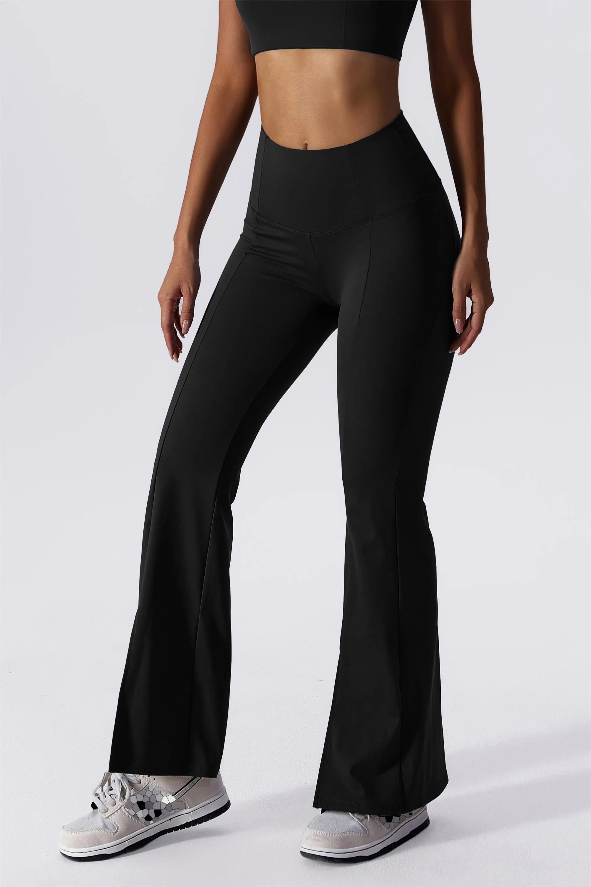 Split-Hem Flared Pants