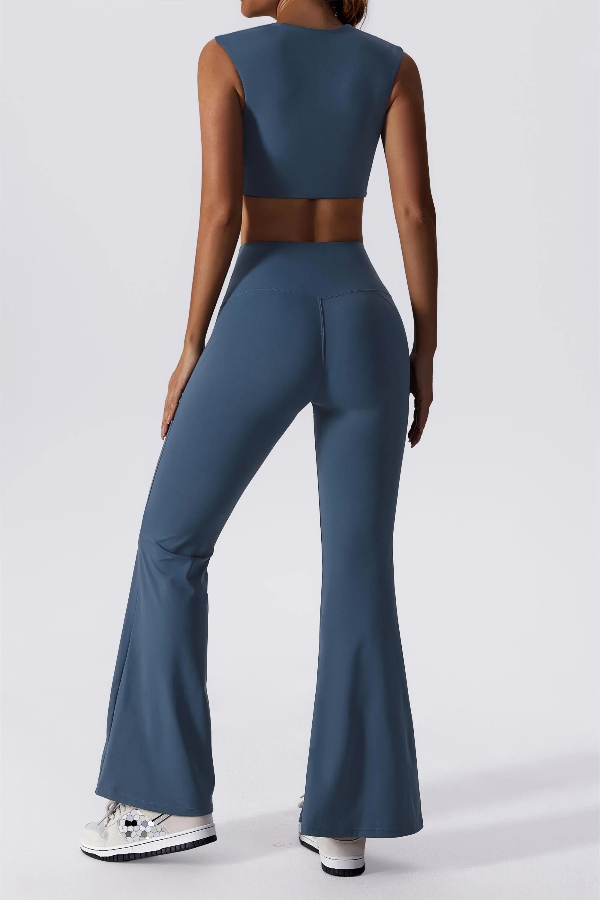 Split-Hem Flared Pants