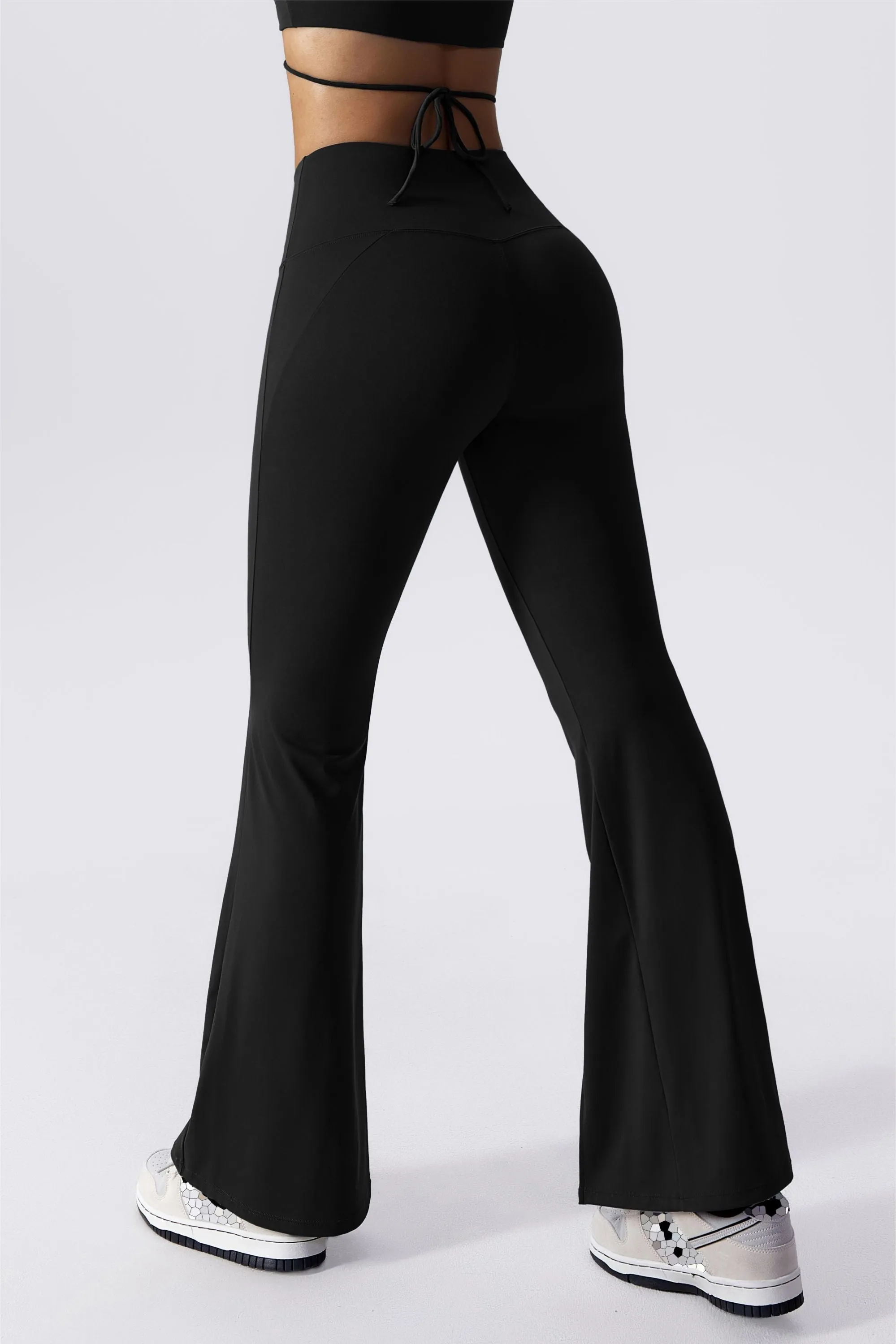 Split-Hem Flared Pants
