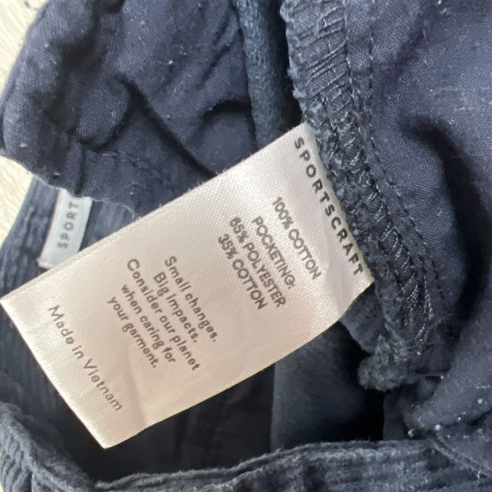 Sportscraft Womens Navy Blue Corduroy Wide Leg Pants Size 6