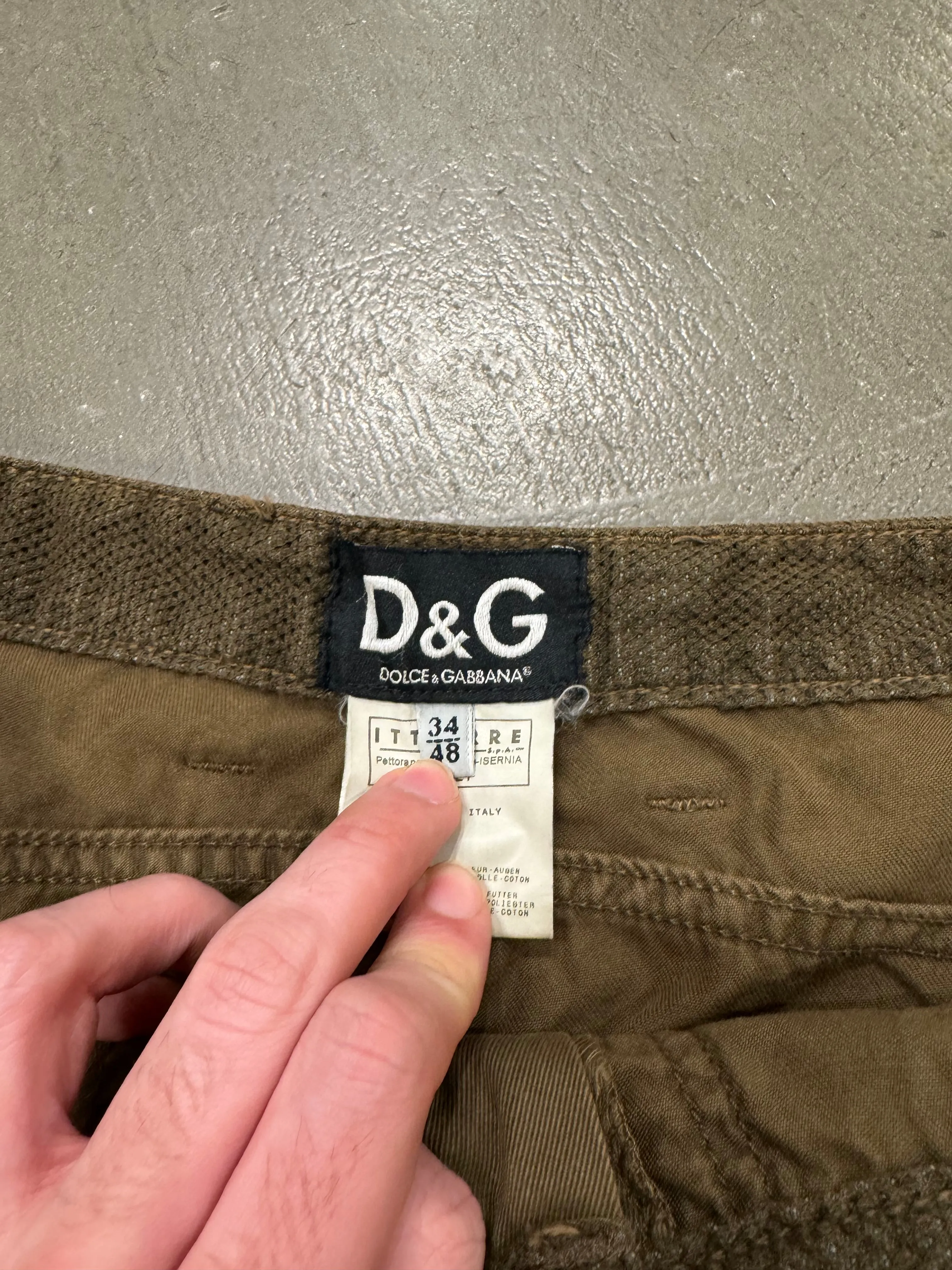SS2003 Dolce & Gabbana military cargo pants