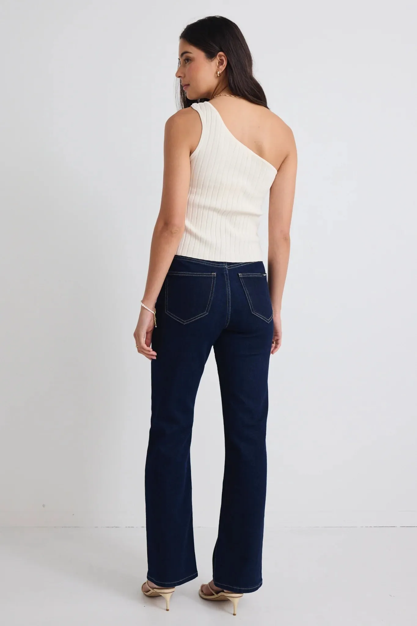STORIES BE TOLD Farah High Rise Soft Flare Indigo