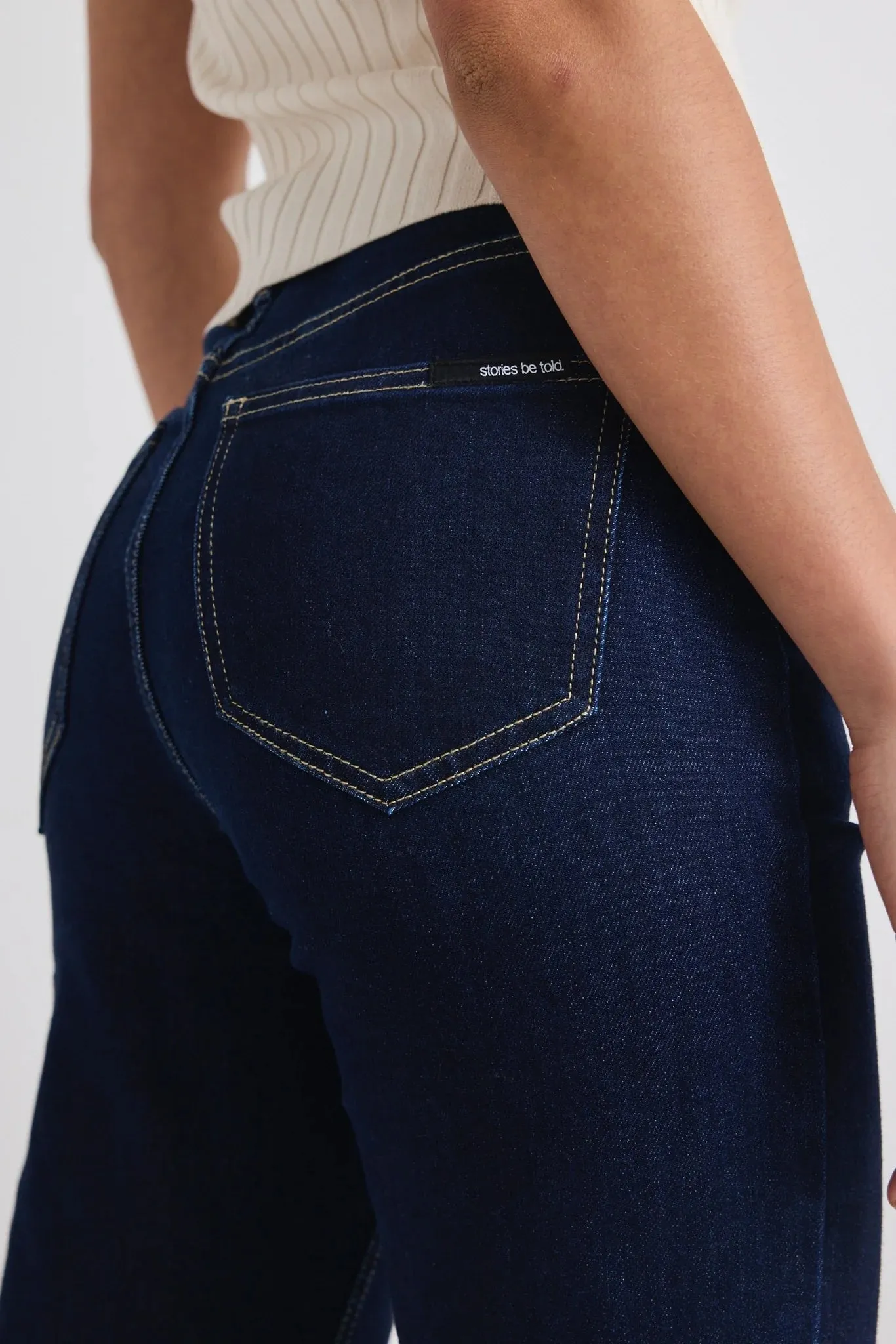 STORIES BE TOLD Farah High Rise Soft Flare Indigo
