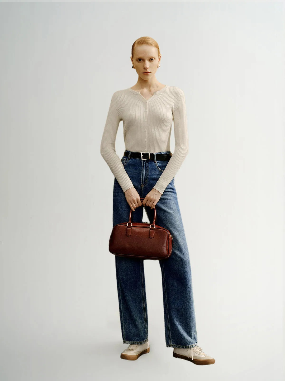 Straight Fit Pure Cotton Jeans