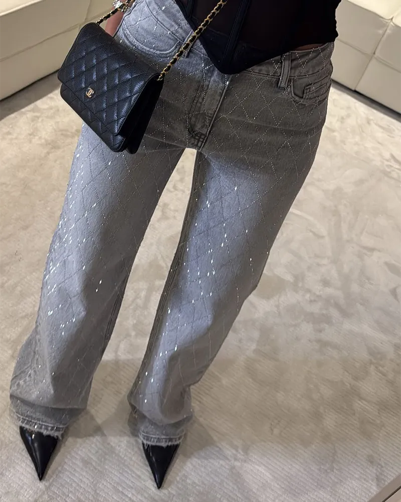 Straight High-Rise Pants (Pre-Sale)