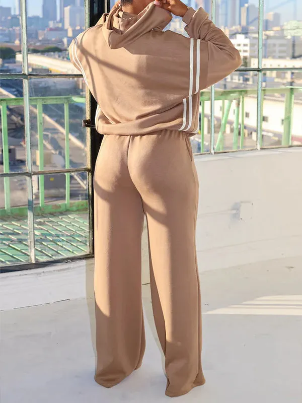 Stripe Hoodie & Pants Set