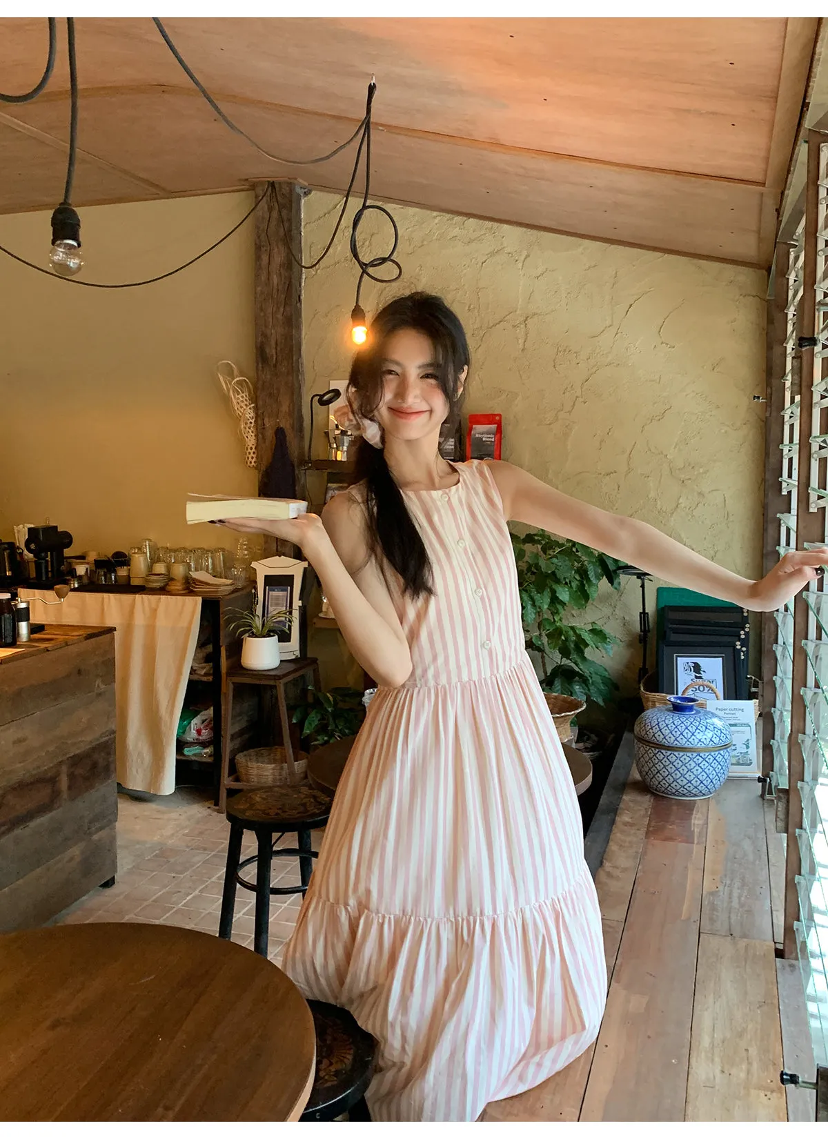 Striped vest dress
