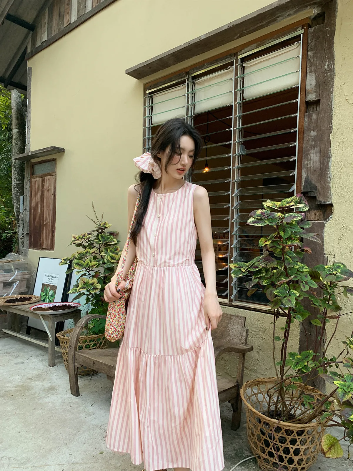 Striped vest dress