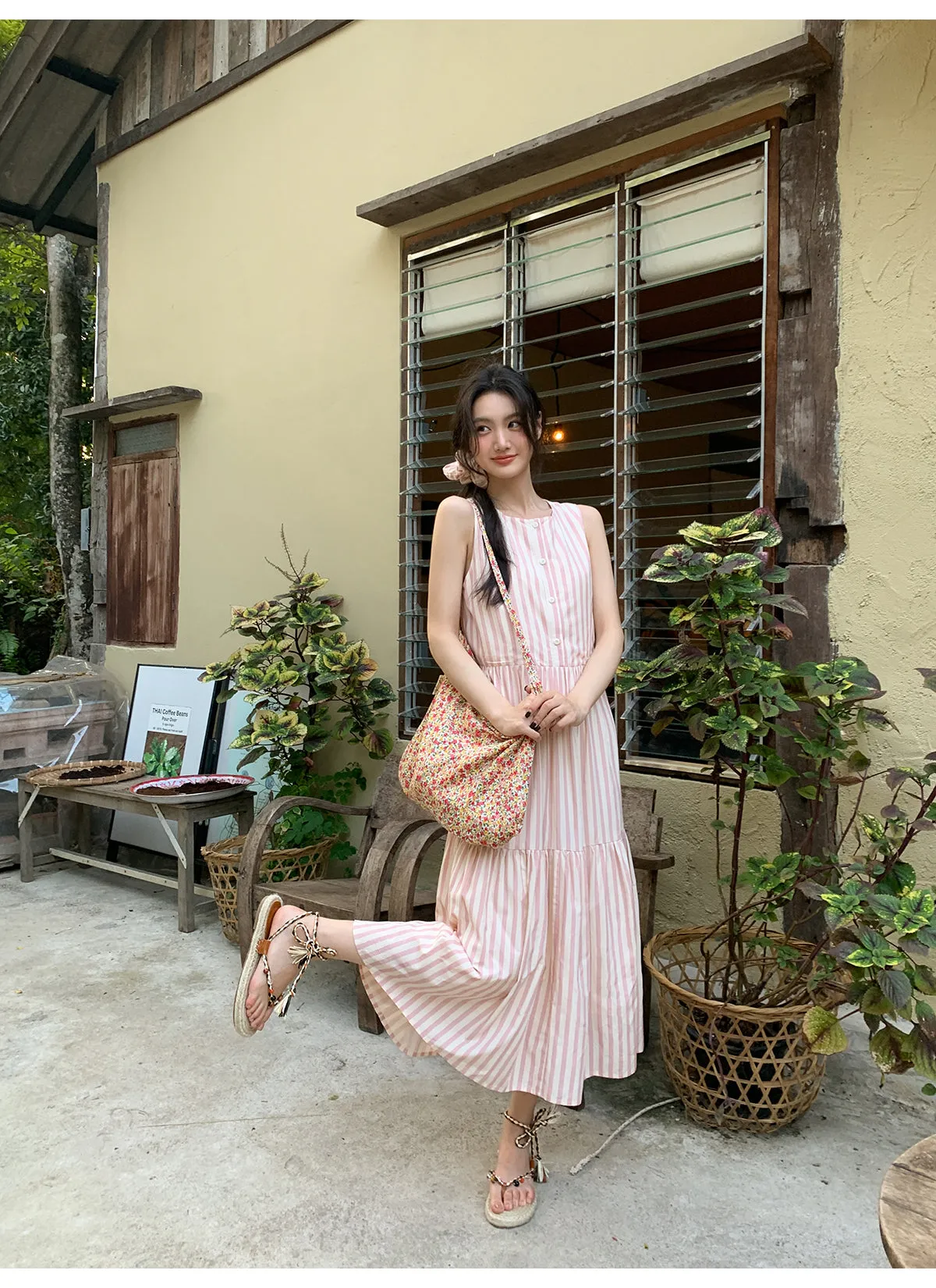 Striped vest dress