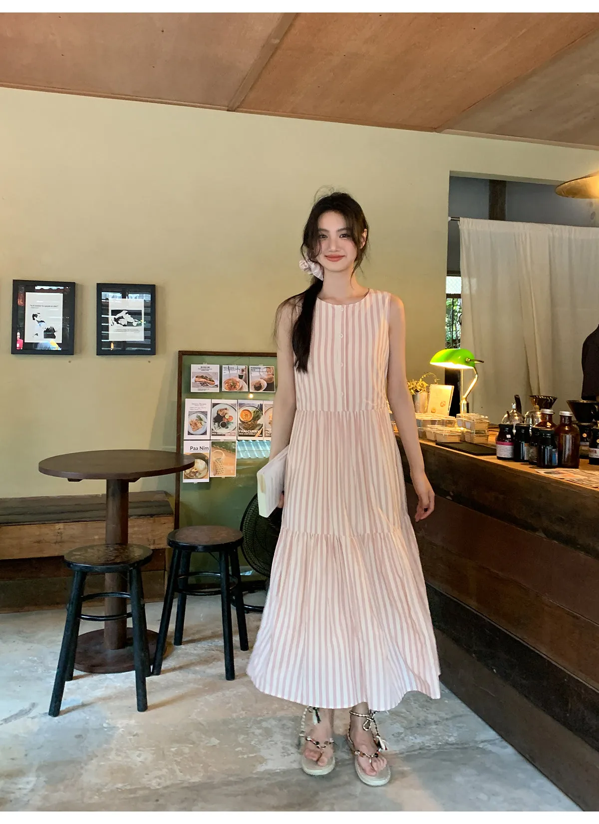 Striped vest dress