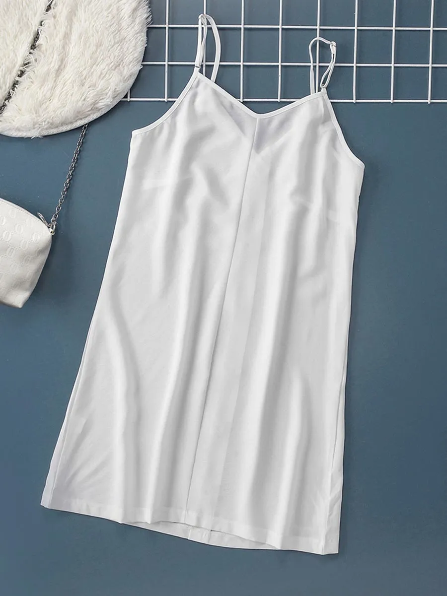 Stunncal V-Neck Single-Breasted Sleeveless Dress(7 colors)