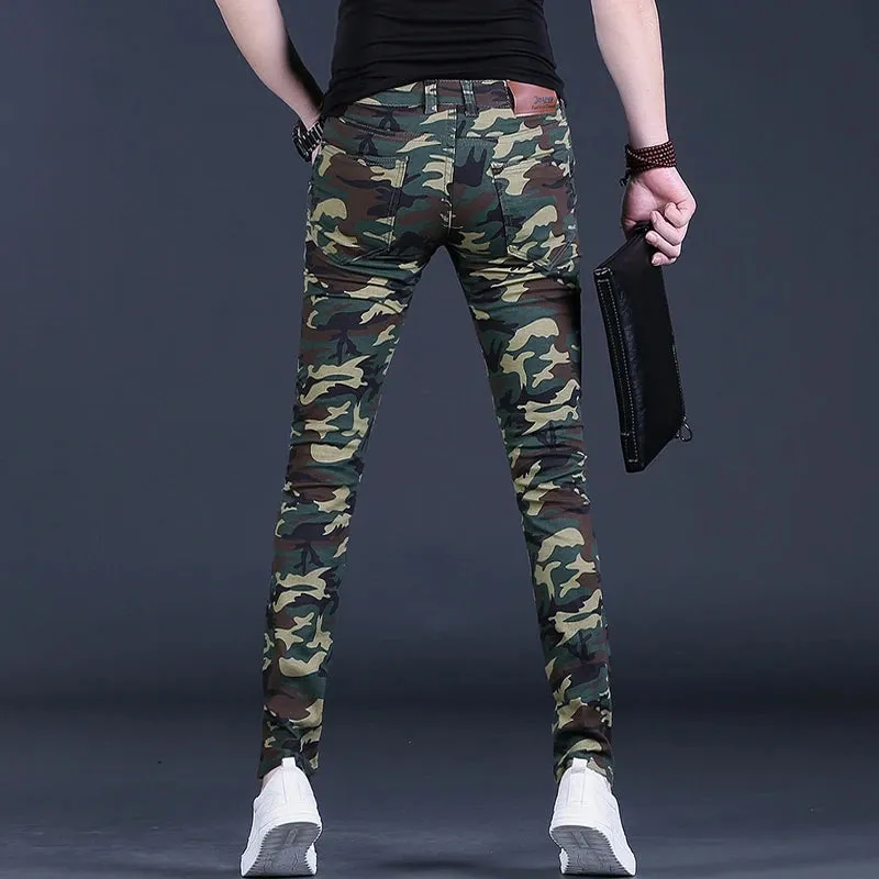 Summer Camouflage Jeans: Stylish and Lightweight Slim Fit Trousers for Men