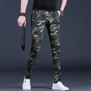 Summer Camouflage Jeans: Stylish and Lightweight Slim Fit Trousers for Men
