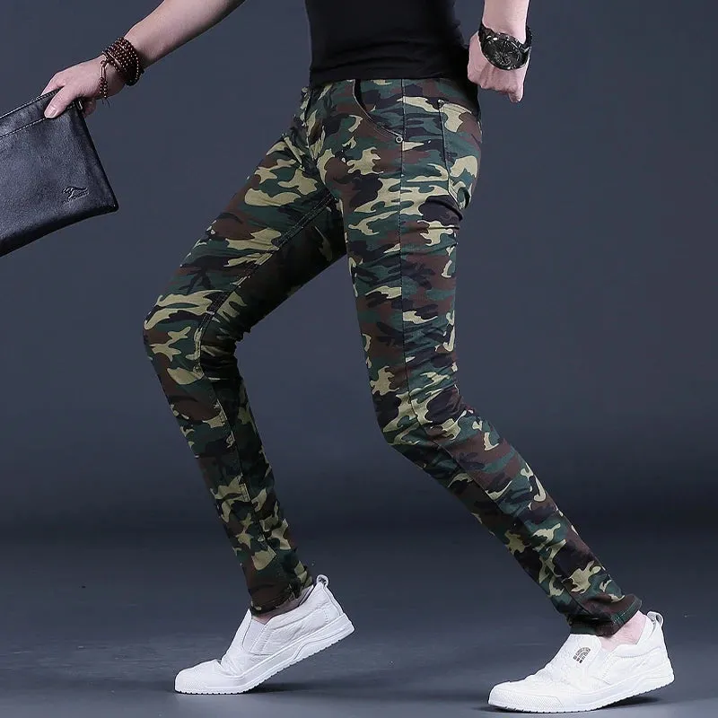 Summer Camouflage Jeans: Stylish and Lightweight Slim Fit Trousers for Men