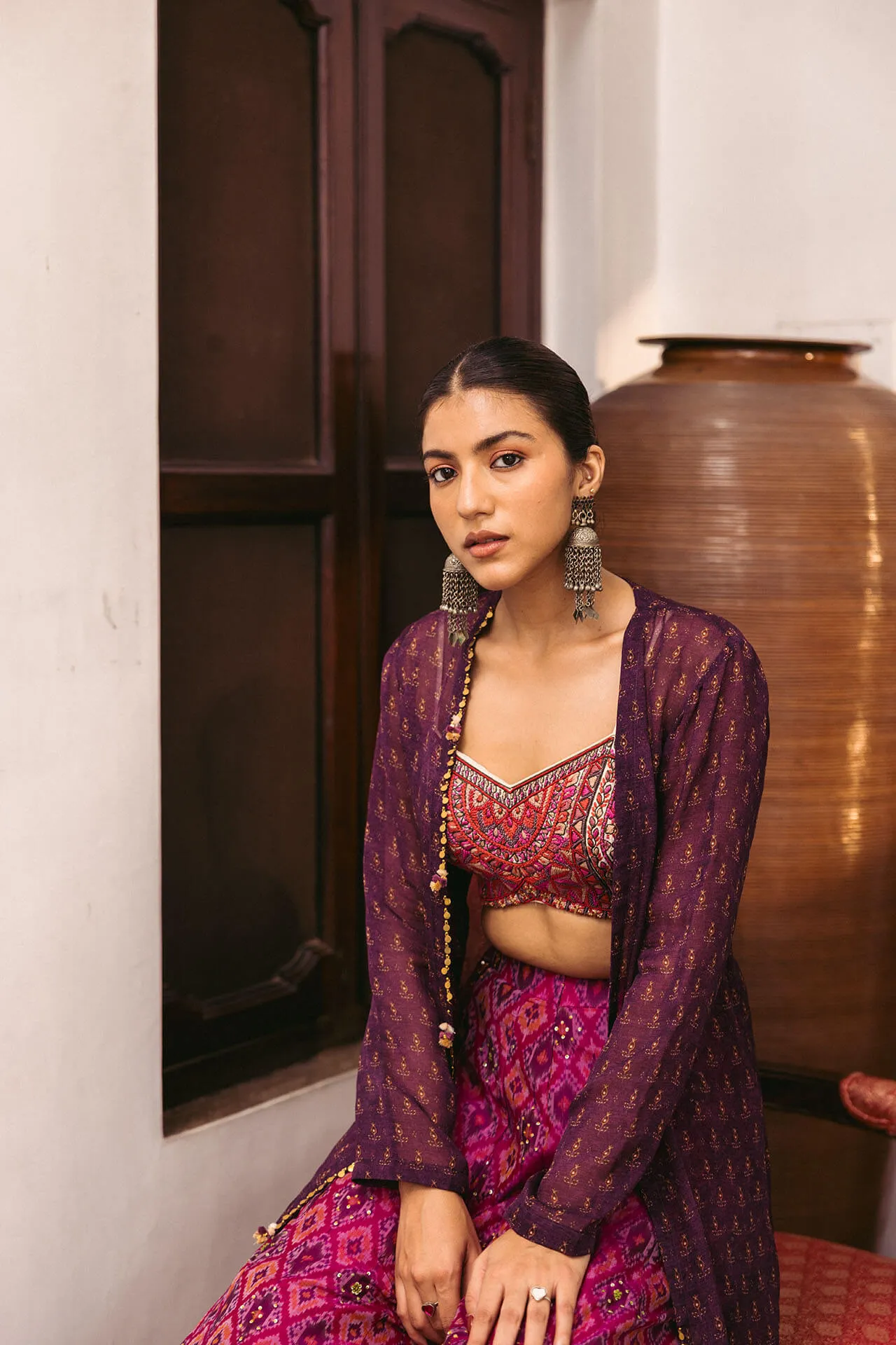 Suni Croptop cape set