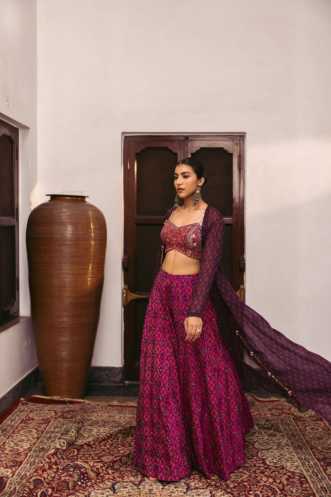 Suni Croptop cape set