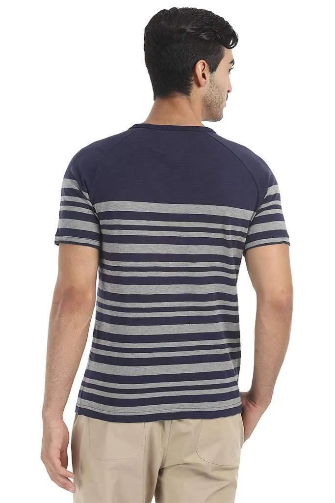 Super Soft Printed Short Sleeve Henley