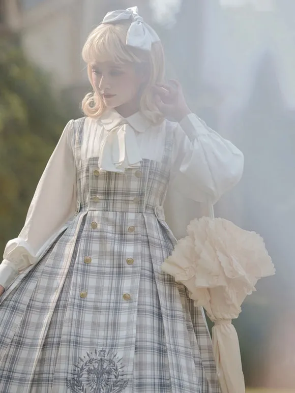 Sweet Lolita Dress Polyester Long Sleeves Academic Lolita Dress