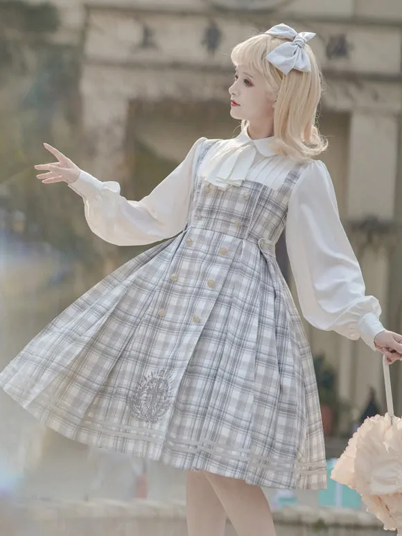 Sweet Lolita Dress Polyester Long Sleeves Academic Lolita Dress